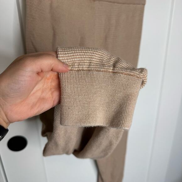 Varley Alice Sweat Pant Drawstring Joggers Praline Stripe Knit Size XS - Picture 5 of 6